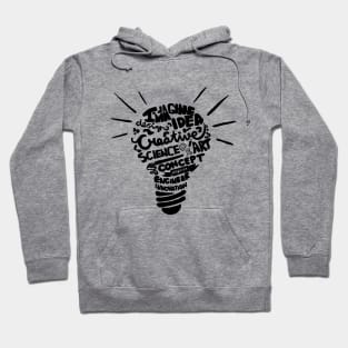 Makers Lightbulb - Black Hoodie